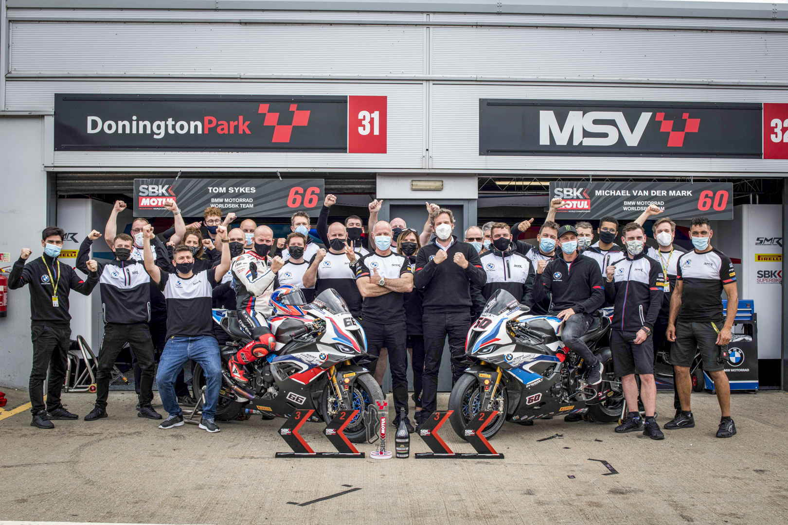 BMW Motorrad WorldSBK Team celebrates first three WorldSBK podiums for the new BMW M 1000 RR.