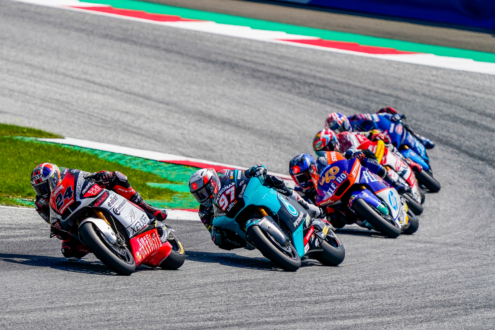 Corsi recovers 8 positions in the race, Baldassarri unfit stays in the box #AustrianGP