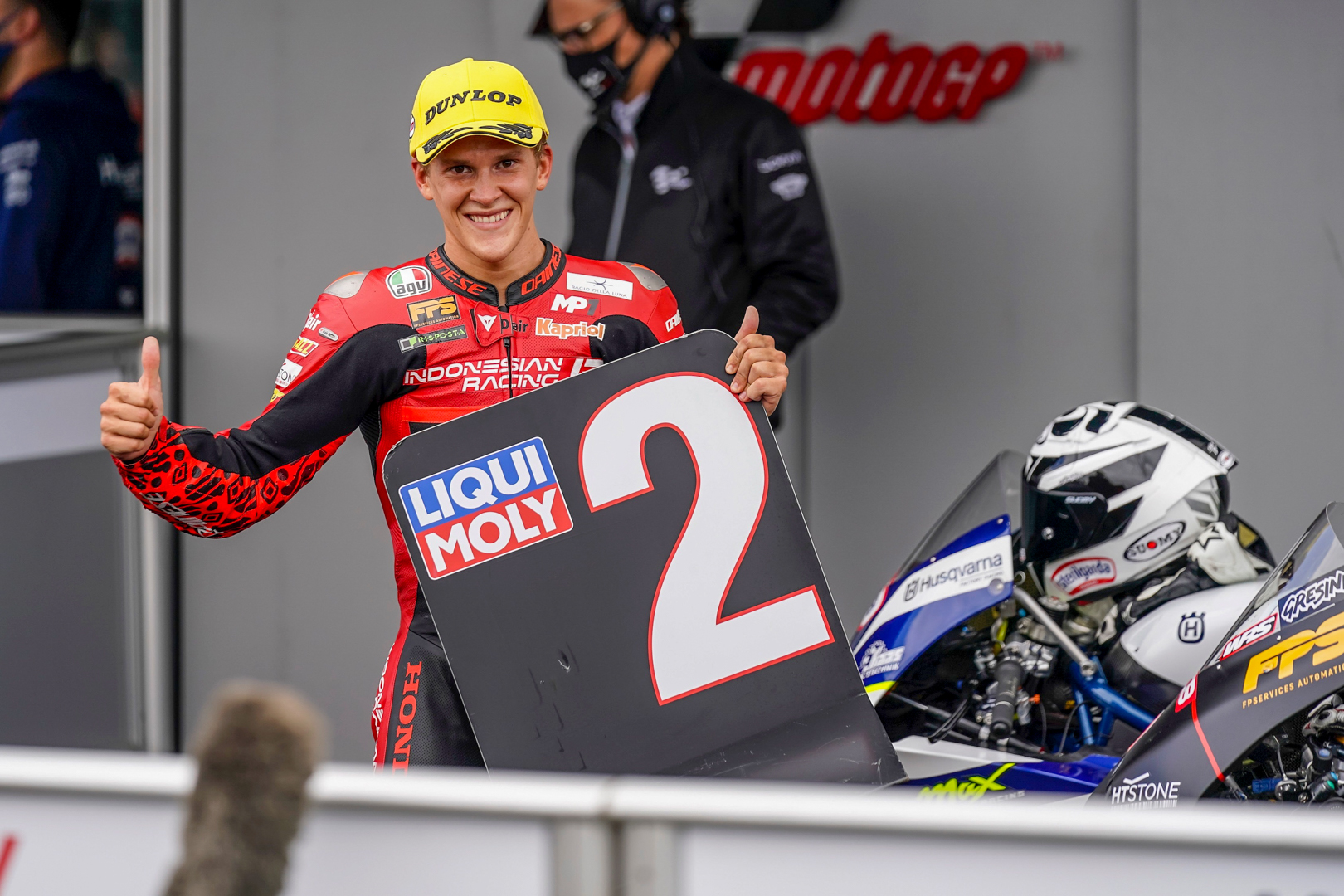 Rodrigo, front row after FP tumble