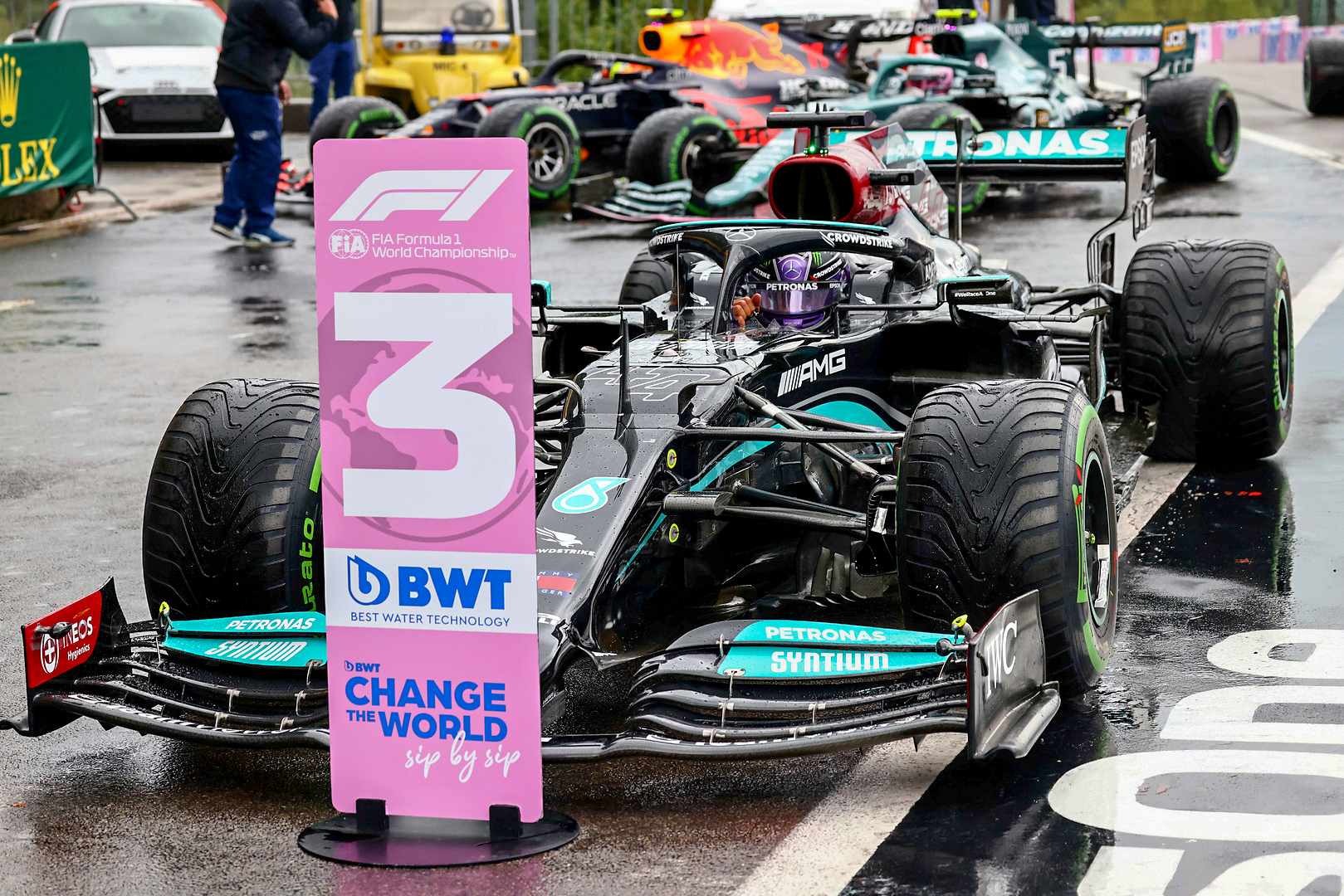 P3 and P8 for the Mercedes-AMG Petronas F1 Team in a challenging Qualifying session at Spa-Francorchamps