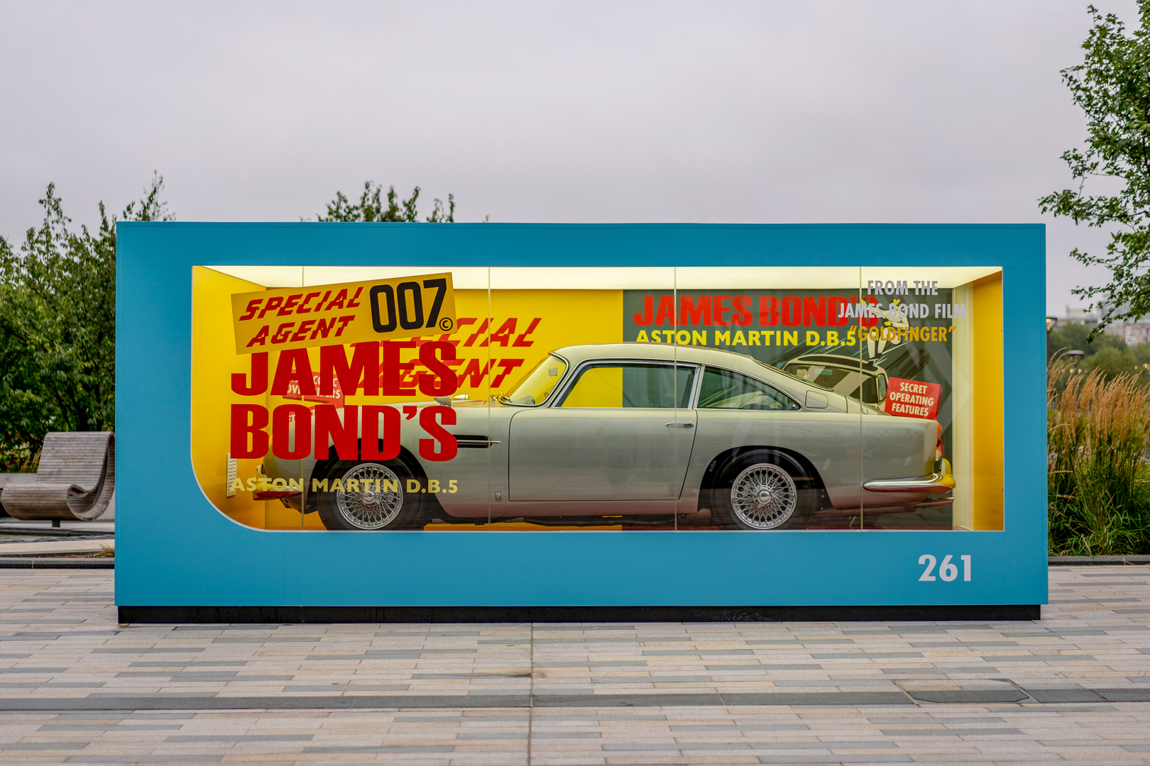Aston Martin launch #NoTimeToDie campaign and unveil giant corgi box complete w/iconic DB5