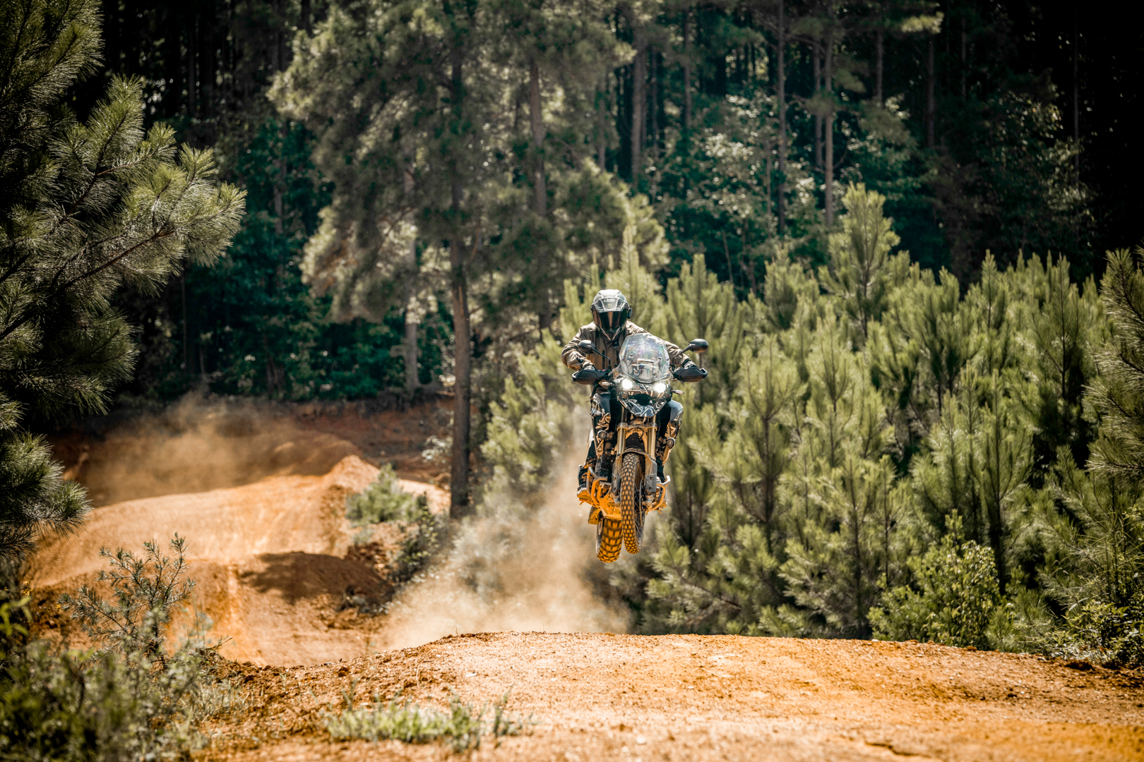 Ricky Carmichael rides the new Tiger 1200 Prototype