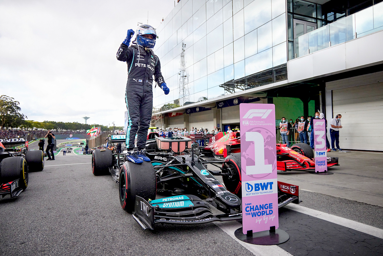 The Mercedes-AMG Petronas F1 Team won its second consecutive Sprint with Valtteri Bottas, while Lewis Hamilton charged from P20 to P5 at the flag