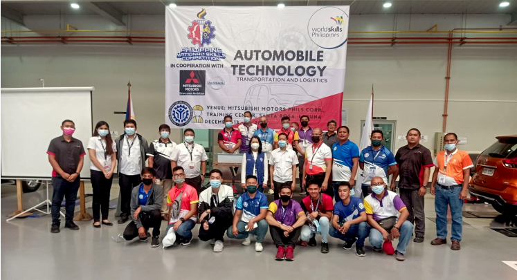 TESDA in partnership with Mitsubishi Motors concluded and announces winners of the 2021 Philippine National Skills Competition