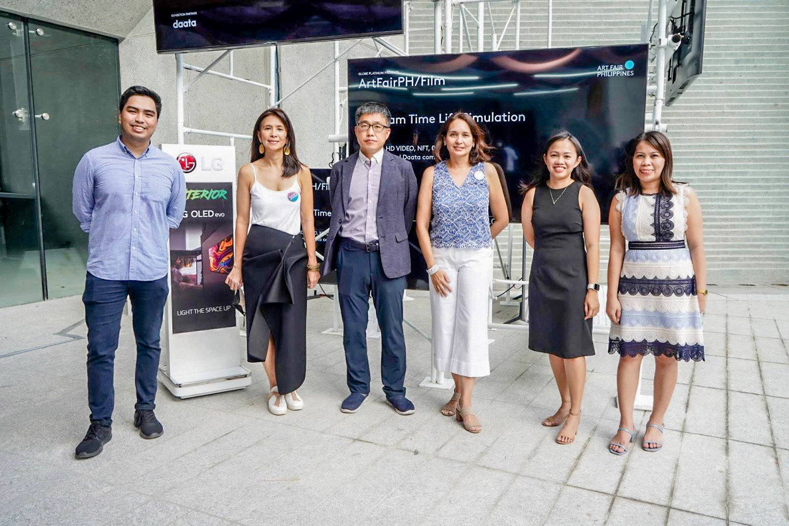 New York-based new media artist Jeremy Couillard work enhanced by LG OLED TVs at Art Fair 2022