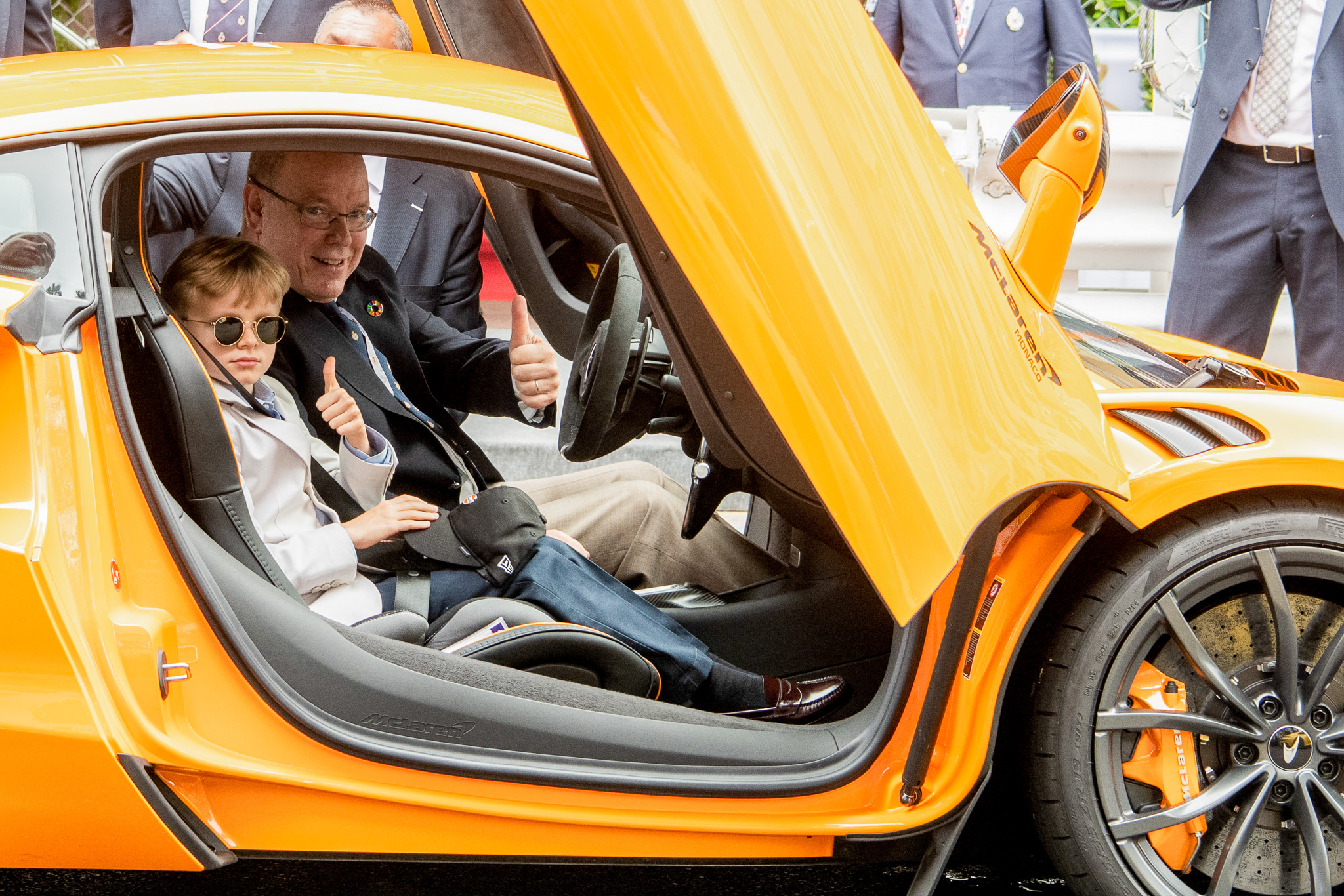 H.S.H. Prince Albert II of Monaco drives the all-new McLaren Artura at the 2022 Monaco Grand Prix