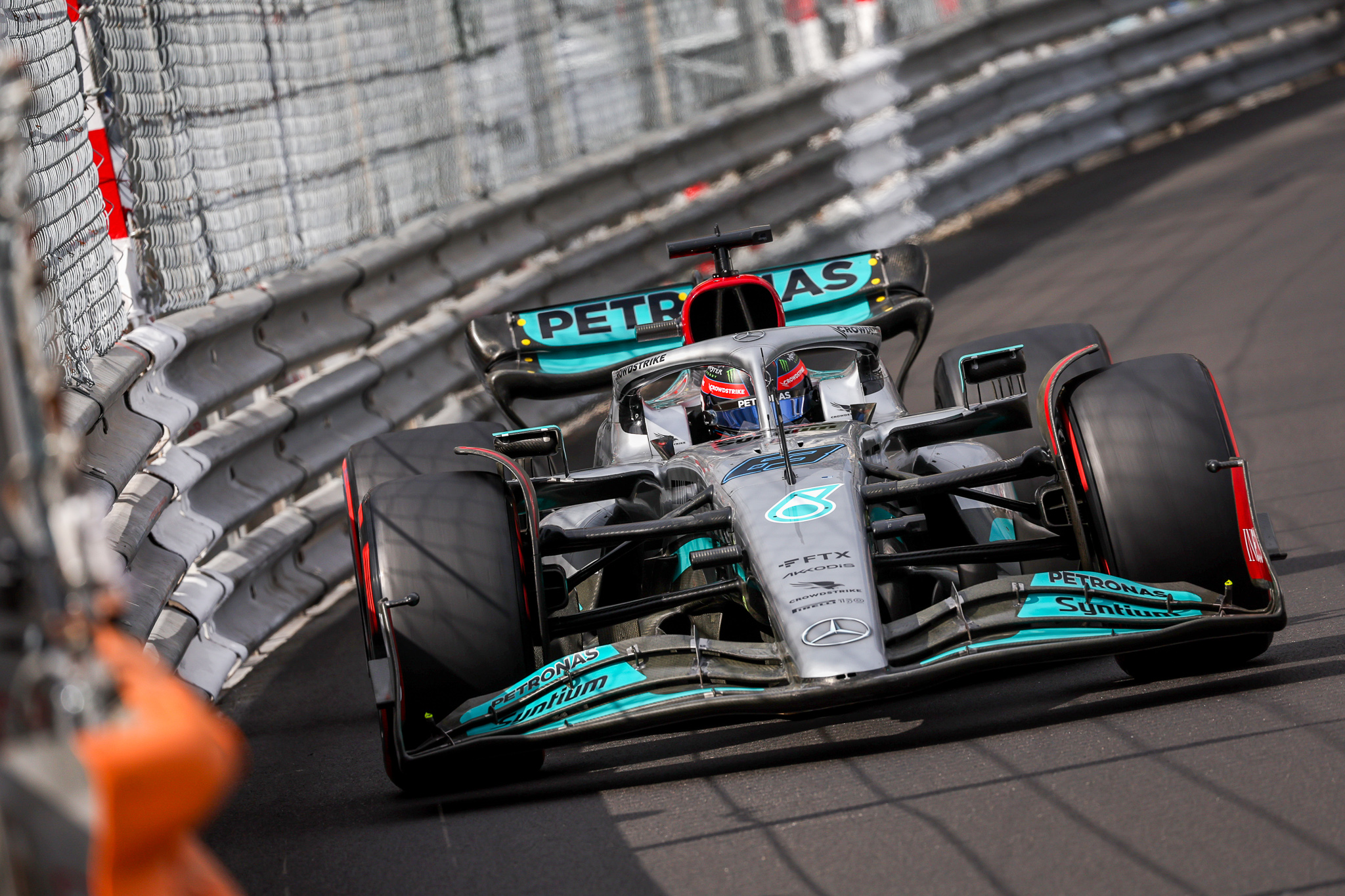 A tense qualifying session for the Monaco Grand Prix saw George take P6 and Lewis P8