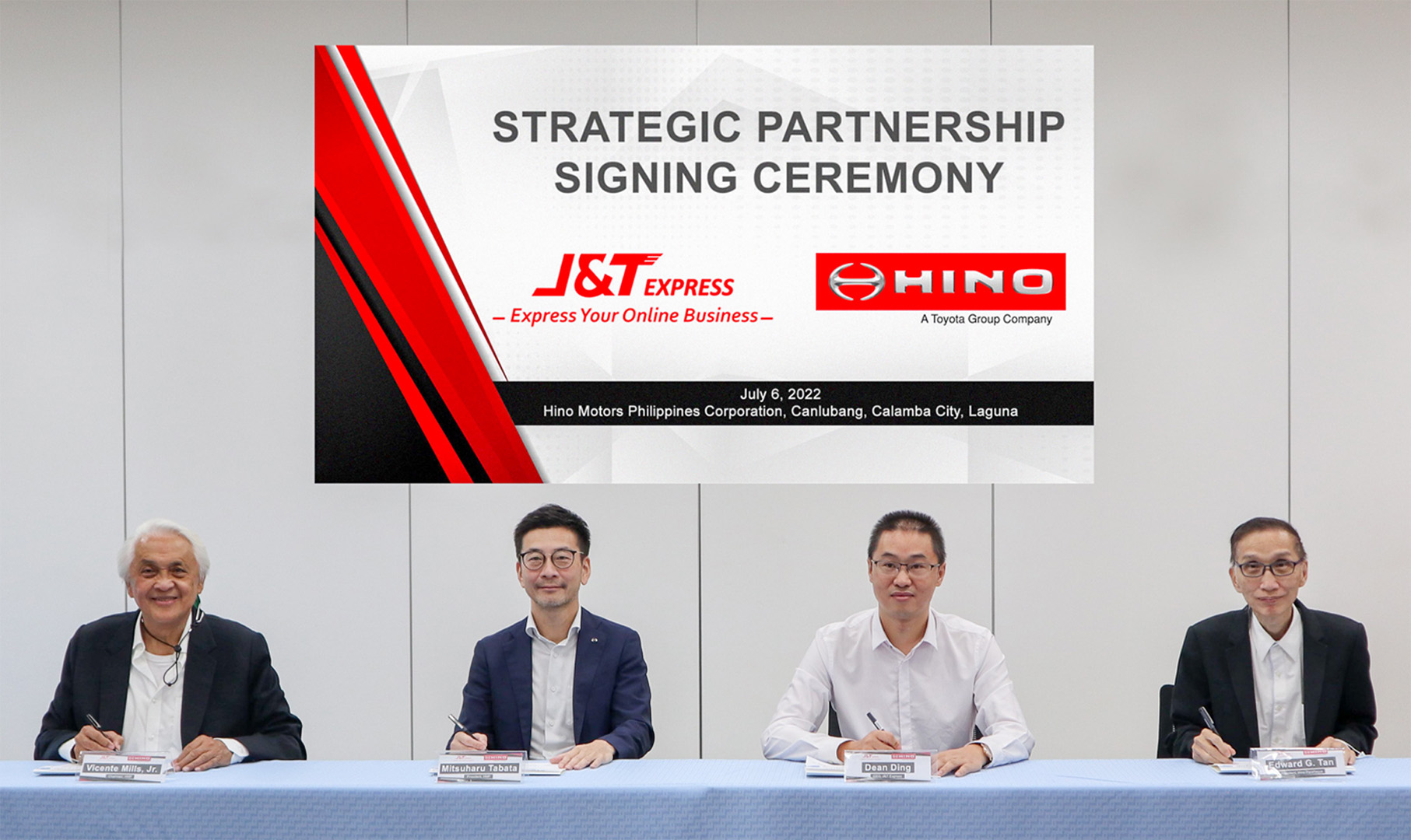 Hino Motors Philippines and J&T Express renew strategic partnership