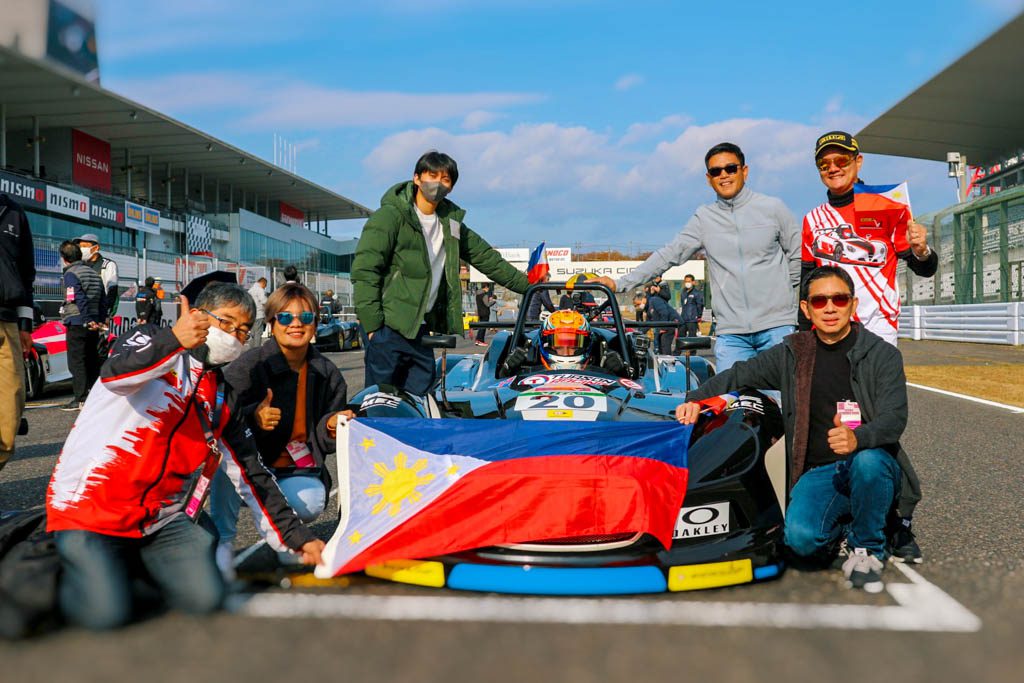 Tuason Racing Formula V1 Champion Daniel Miranda takes the Philippine flag to Japan