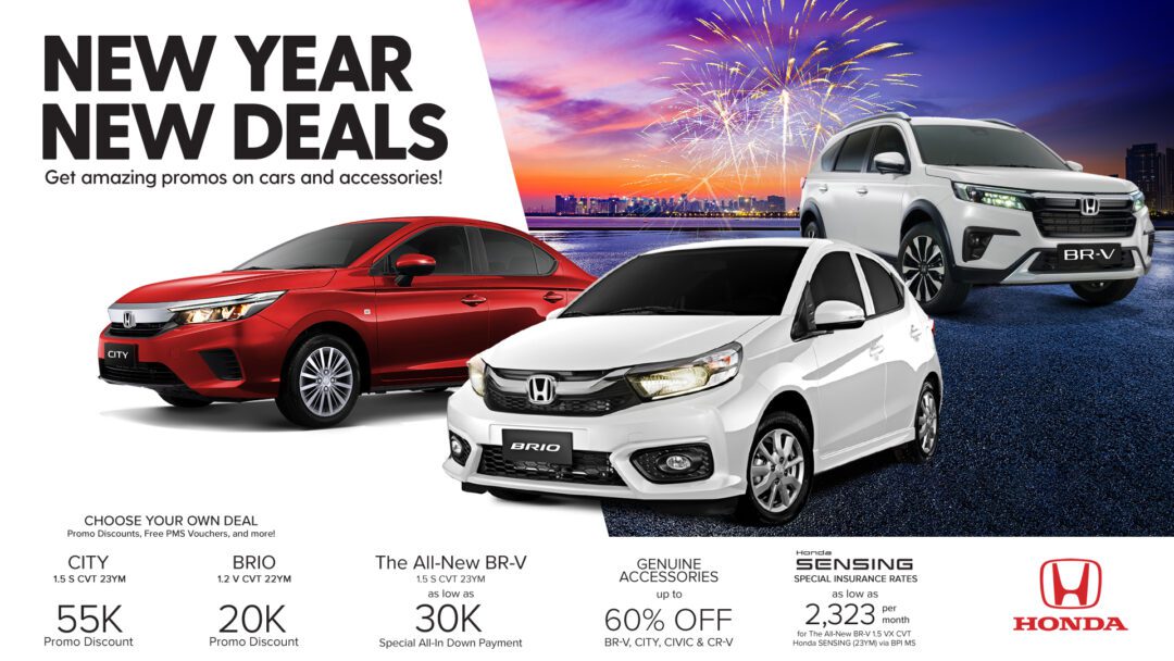 Honda Cars PH extends “New Year, New Deals” with special promo for City and Brio