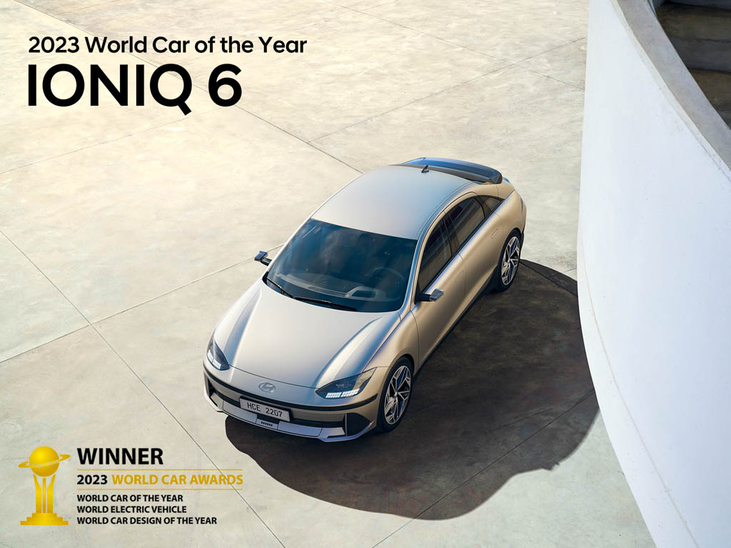 Hyundai IONIQ 6 honored by World Car Awards at New York International Auto Show