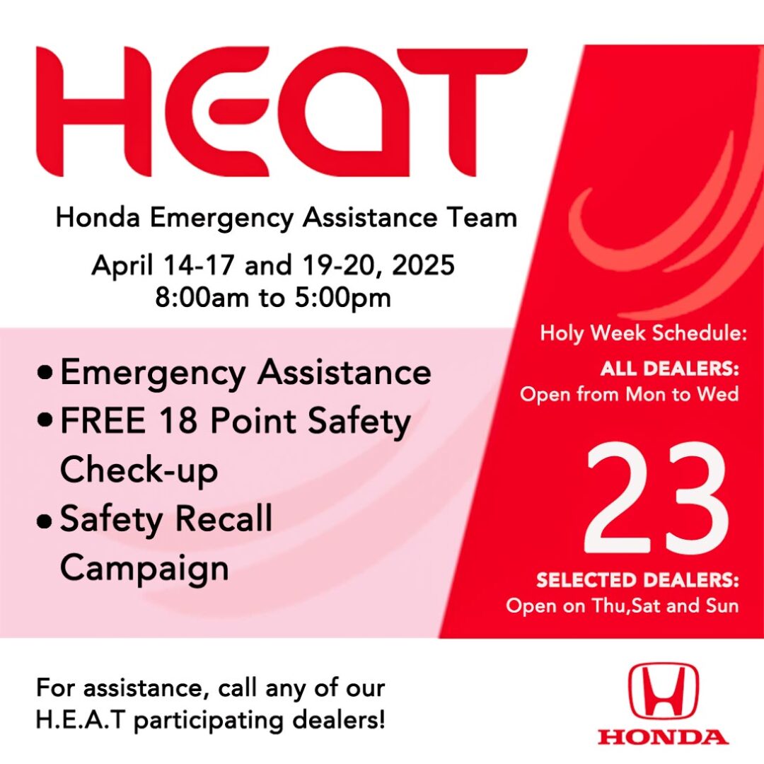Honda PH Rolls Out Emergency Assistance This Holy Week to Keep Your Journeys Safe and Worry-Free
