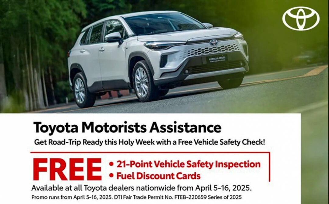 Toyota Motor Philippines Offers Free Vehicle Safety Check for Holy Week Travelers