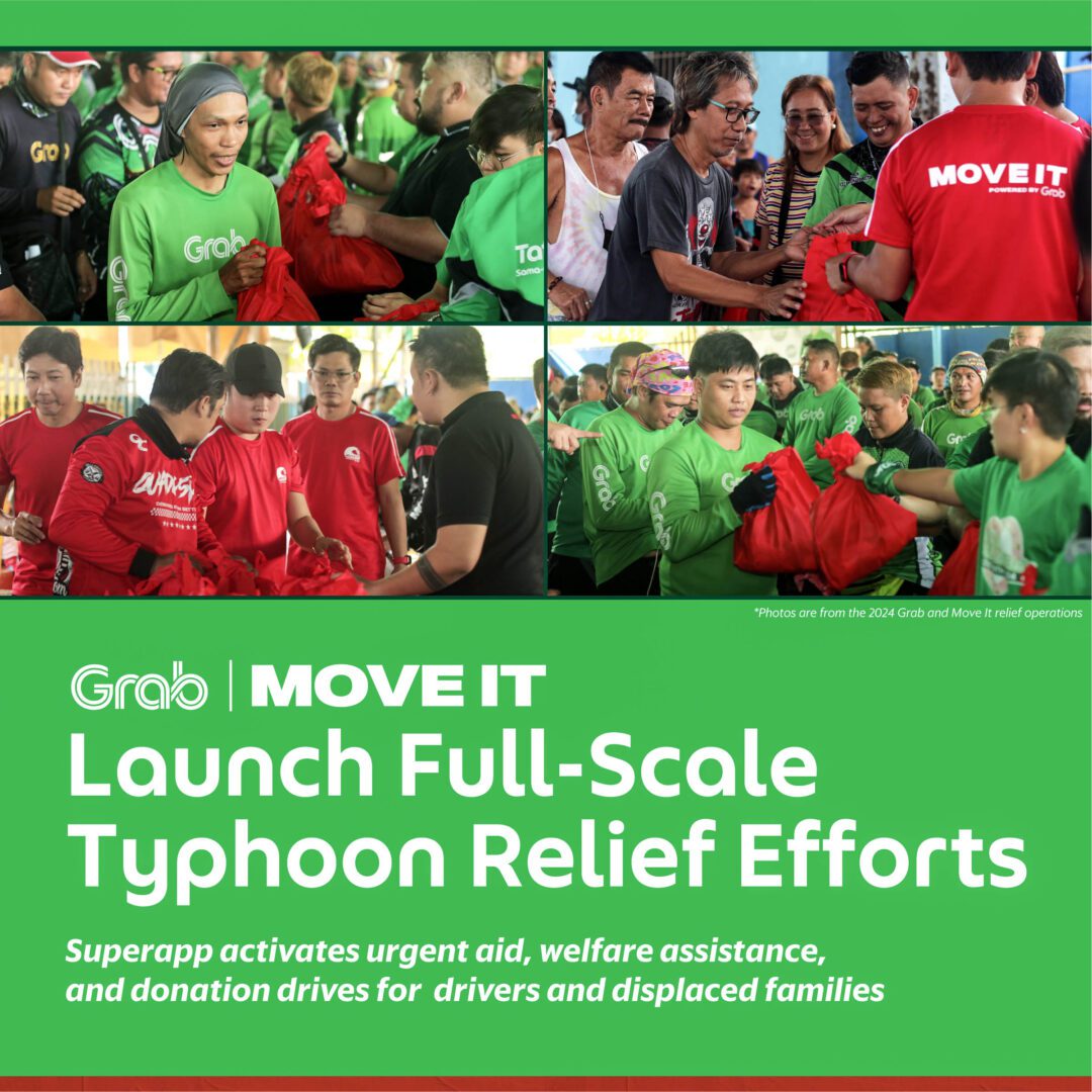 Grab, MOVE IT Mobilize Full-Scale Aid for Typhoon-Affected Communities