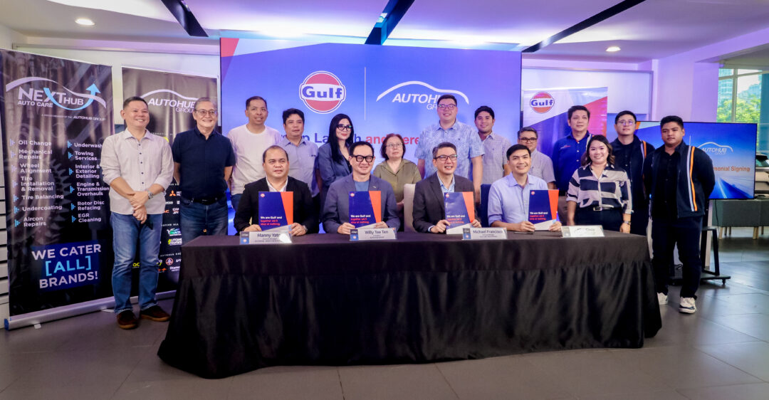 Autohub Group and Gulf Oil Ph Sign Partnership Agreement To Elevate Filipino Motorist